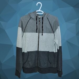 Mossimo Supply Co. Grey Zippered Hoodie